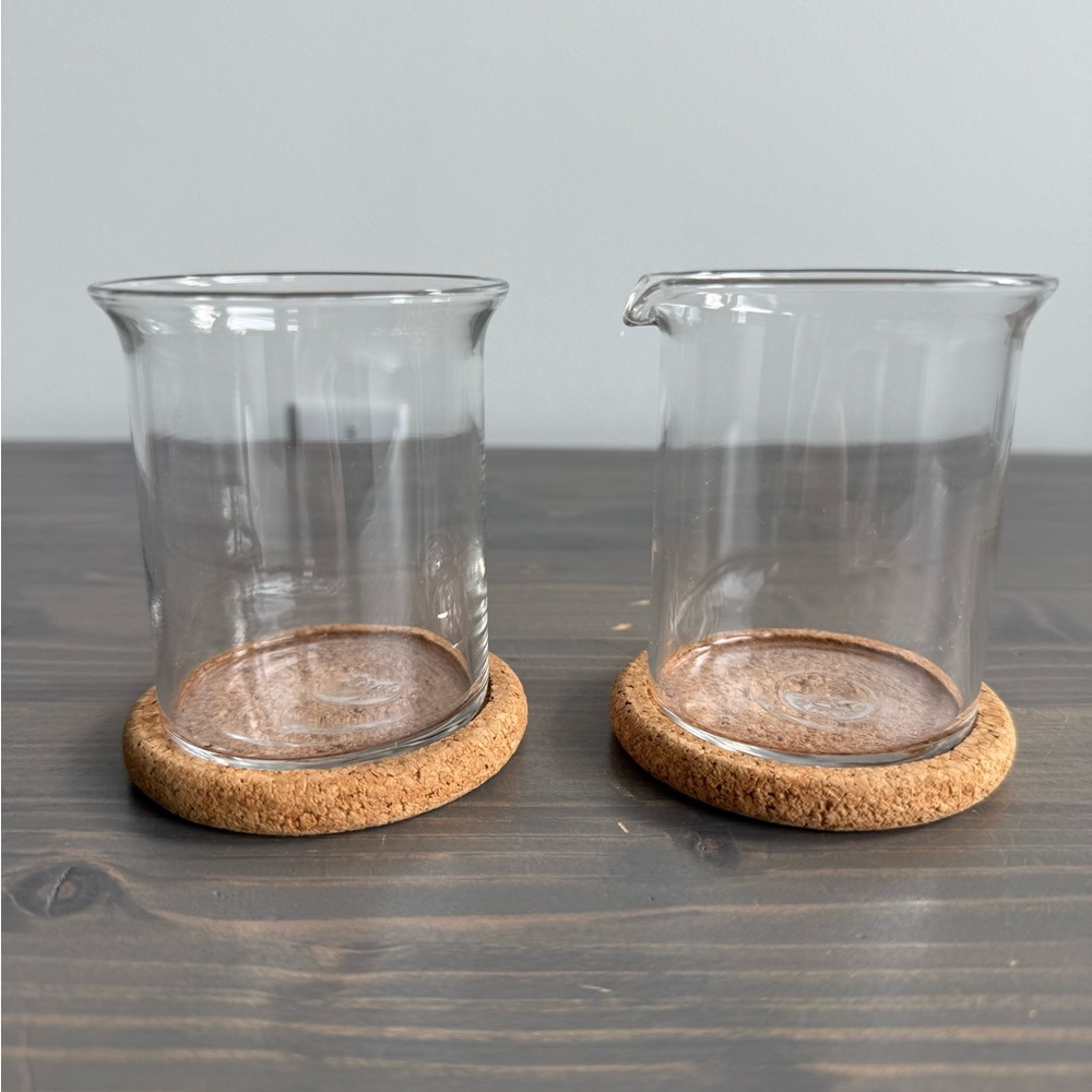 Vintage BODUM cream & sugar with coaster